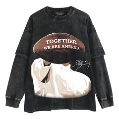 BAD BUNNY - WE ARE AMERICA V3 LAYERED LONG SLEEVE