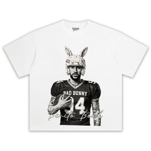BAD BUNNY FOOTBALL, COMFORT COLORS BENITO BOWL TEE & LS & HOODIE