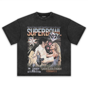 BAD BUNNY & LADY GAGA SUPER BOWL 2026 TEE & LS & HOODIE