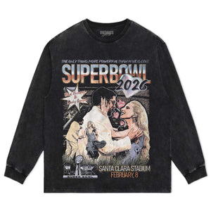 BAD BUNNY & LADY GAGA SUPER BOWL 2026 TEE & LS & HOODIE