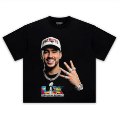 BAD BUNNY & SUPER BOWL 2026 TEE & LS & HOODIE