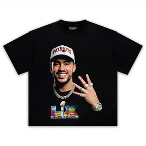 BAD BUNNY & SUPER BOWL 2026 TEE & LS & HOODIE