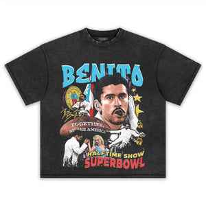 BAD BUNNY & SUPER BOWL 2026 V6 TEE & LS & HOODIE