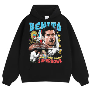 BAD BUNNY & SUPER BOWL 2026 V6 TEE & LS & HOODIE