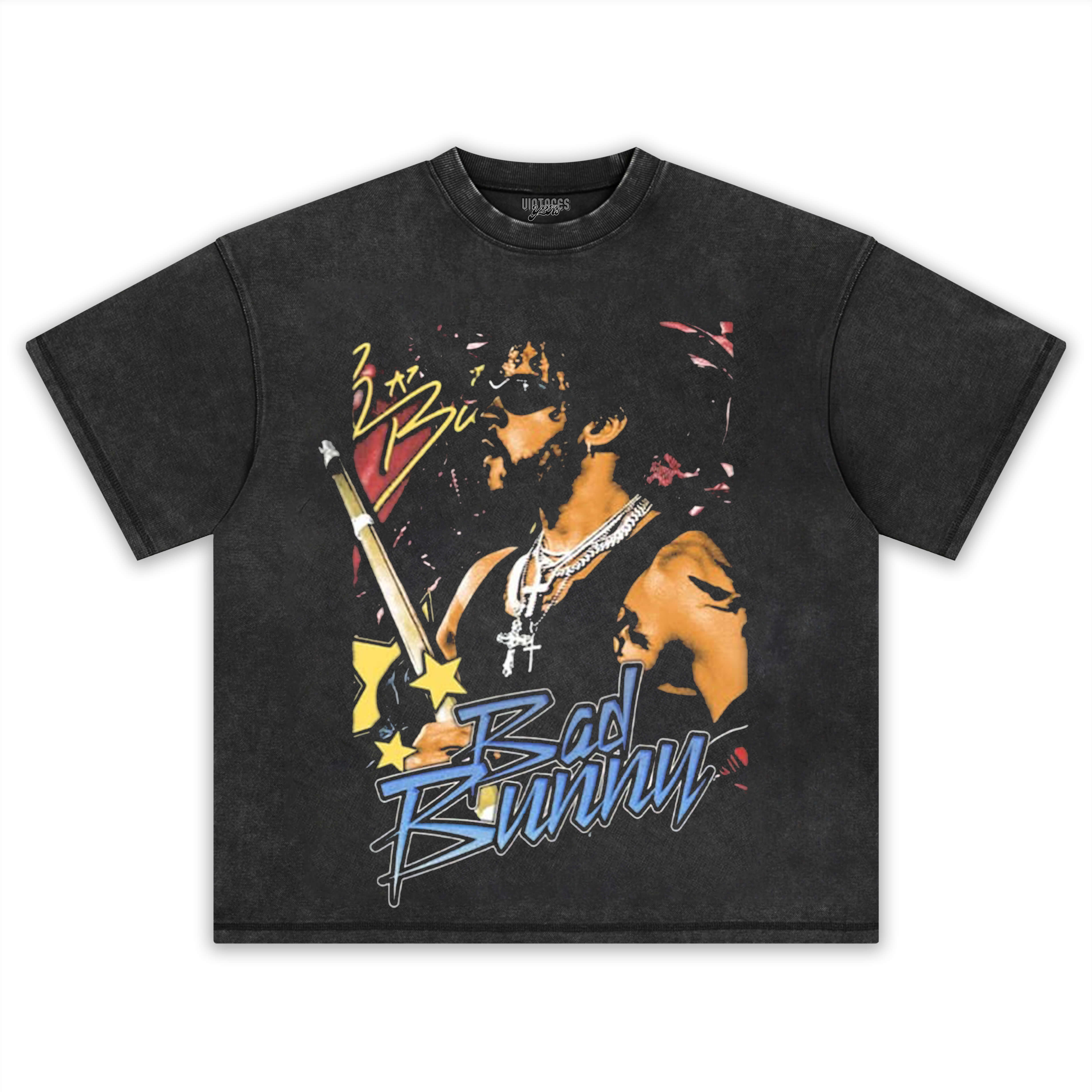 BAD BUNNY SUPER BOWL VINTAGE TEE & LS & HOODIE