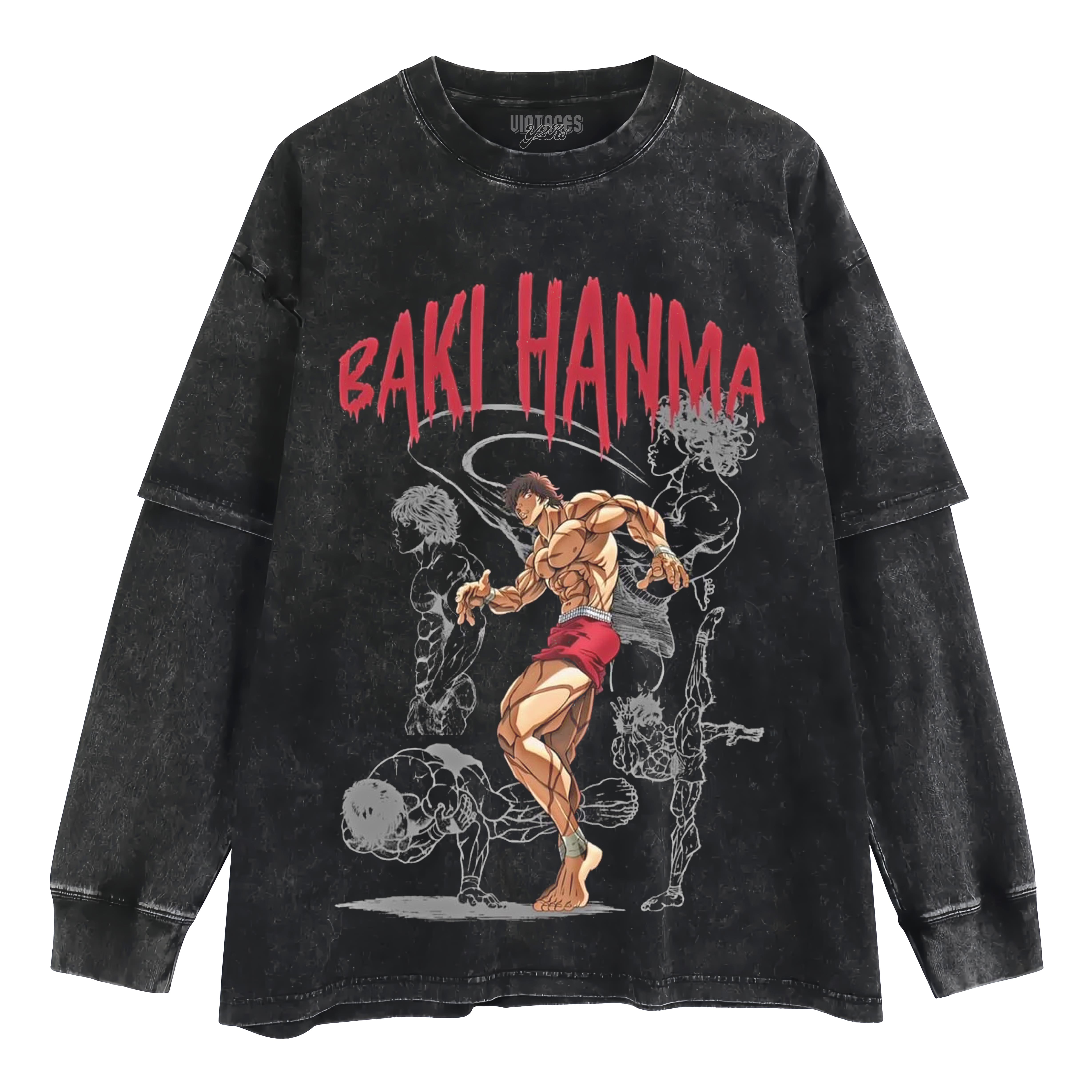 BAKI HANMA V2 TANK TOP & TEE & LONG SLEEVE & LAYERED LS & HOODIE