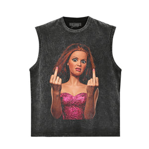 BARBIE FLIPPING THE BIRD TANK TOP & TEE & LONG SLEEVE & LAYERED LS & HOODIE