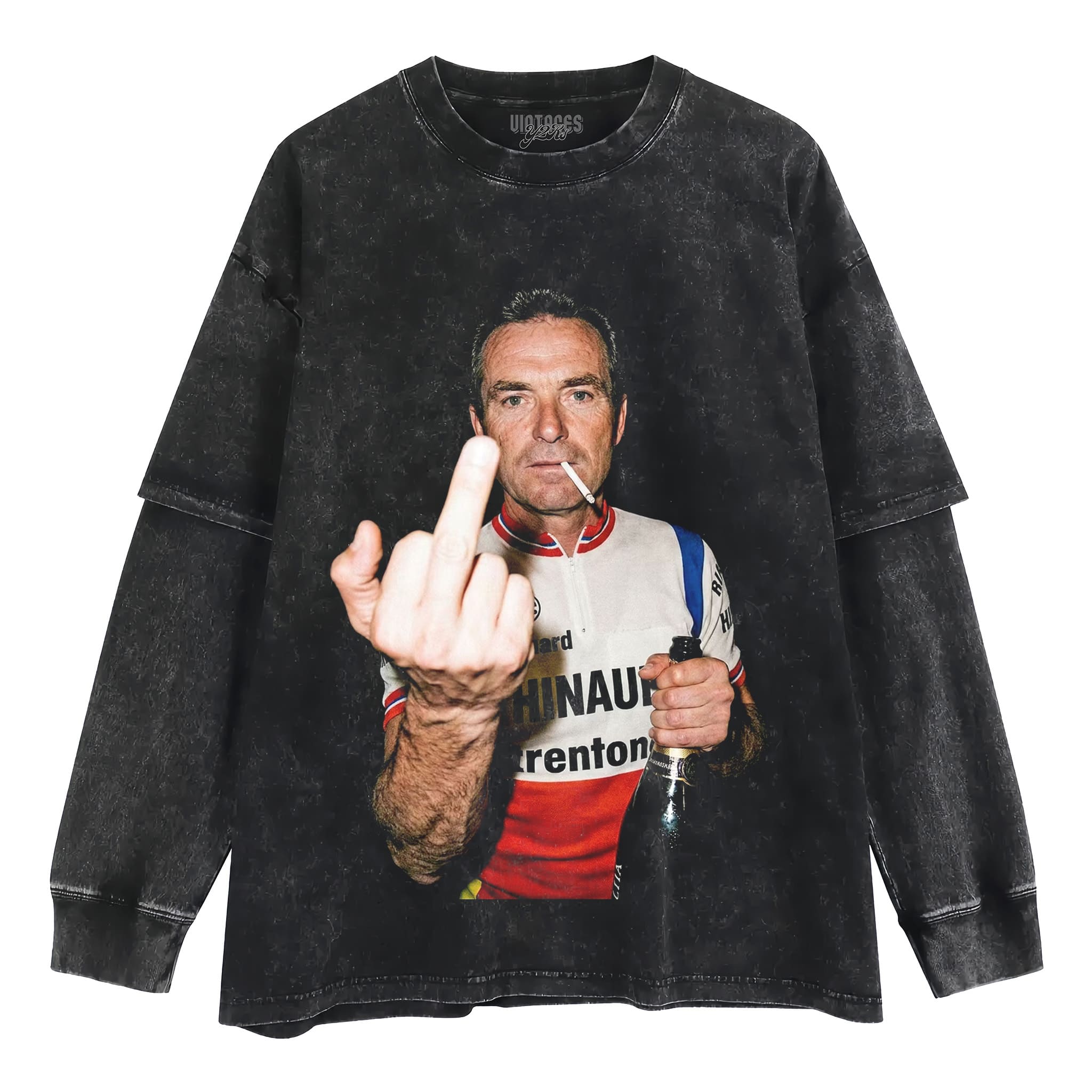 BERNARD HINAULT LEGEND TOUR DE FRANCE TANK TOP & TEE & LONG SLEEVE & LAYERED LS & HOODIE