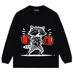 BOXER RACCOON TANK TOP & TEE & LONG SLEEVE & LAYERED LS & HOODIE