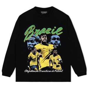 BRAZIL FOOTBALL V2 TANK TOP & TEE & LONG SLEEVE & LAYERED LS & HOODIE