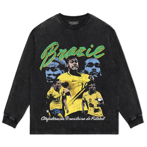 BRAZIL FOOTBALL V2 TANK TOP & TEE & LONG SLEEVE & LAYERED LS & HOODIE