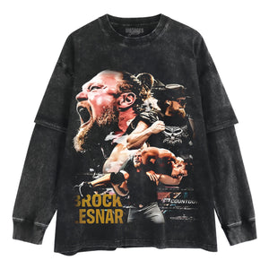 BROCK LESNAR VINTAGE TANK TOP & TEE & LONG SLEEVE & LAYERED LS & HOODIE