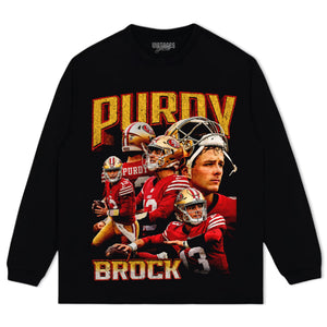 BROCK PURDY V5 VINTAGE 49ERS TANK TOP & TEE & LONG SLEEVE & LAYERED LS & HOODIE