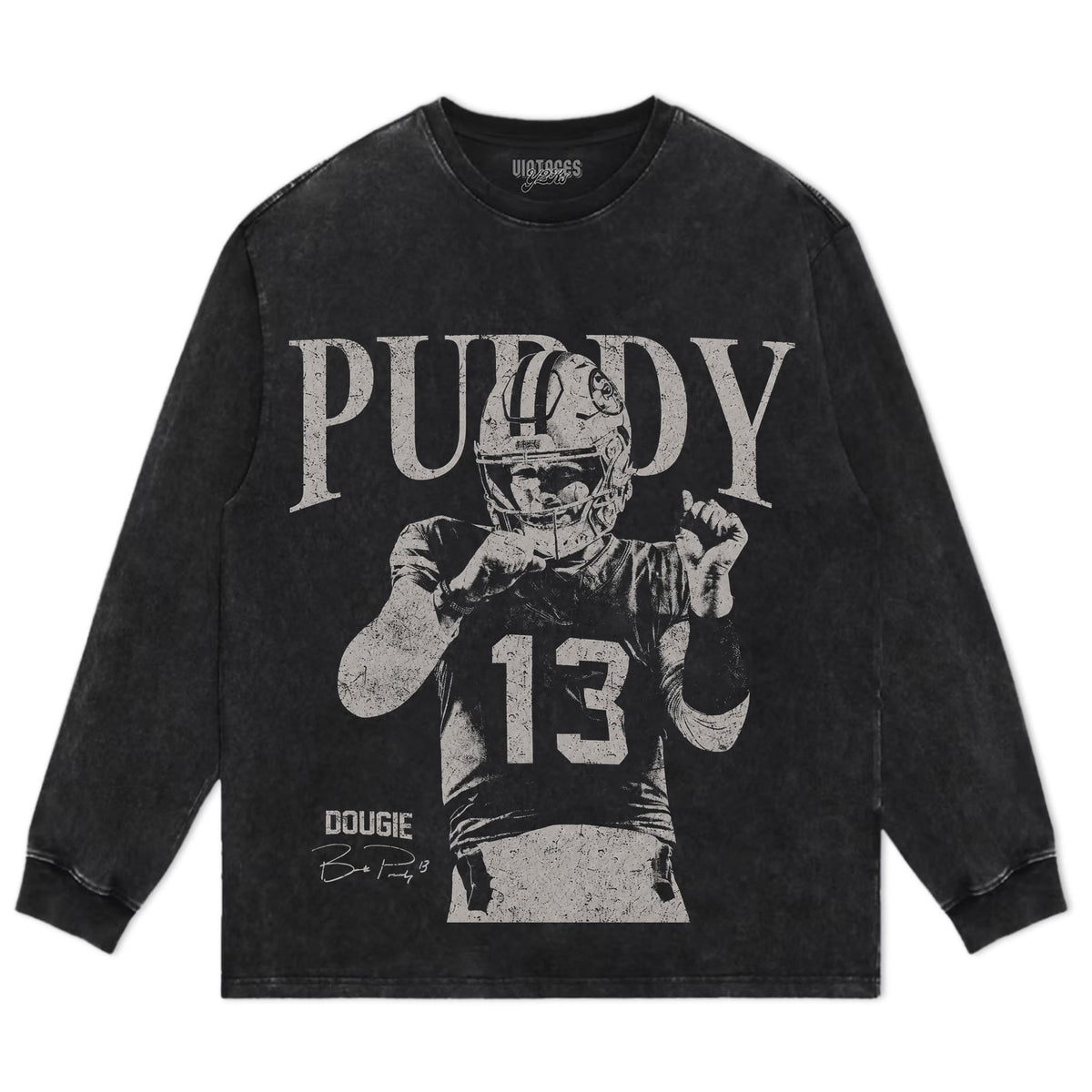 BROCK PURDY VINTAGE 49ERS TANK TOP & TEE & LONG SLEEVE & LAYERED LS & HOODIE