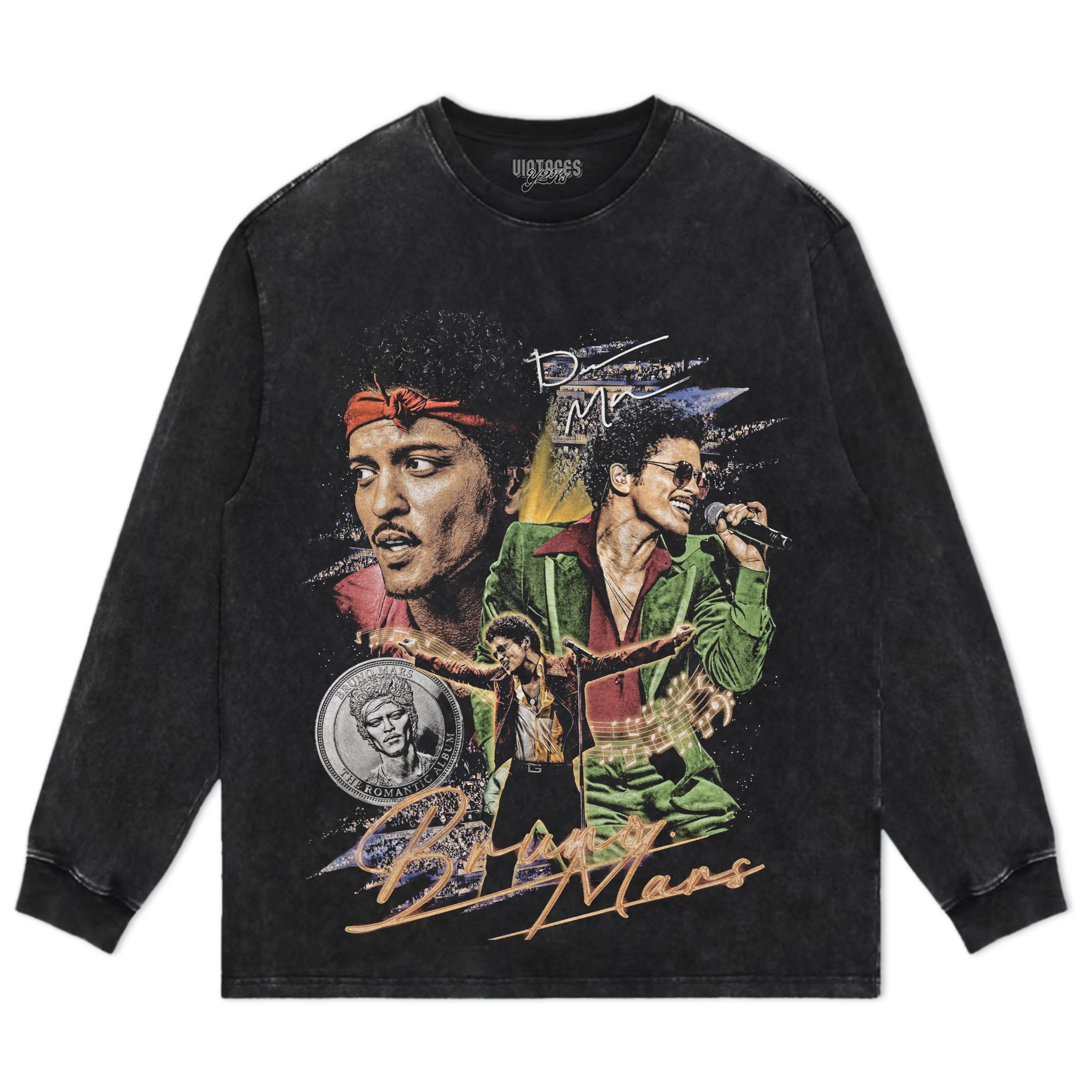 BRUNO MARS 2026 VINTAGE V5 TANK TOP & TEE & LONG SLEEVE & LAYERED LS & HOODIE