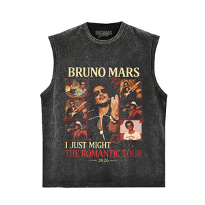 BRUNO MARS ROMANTIC TOUR VINTAGE TANK TOP & TEE & LONG SLEEVE & LAYERED LS & HOODIE