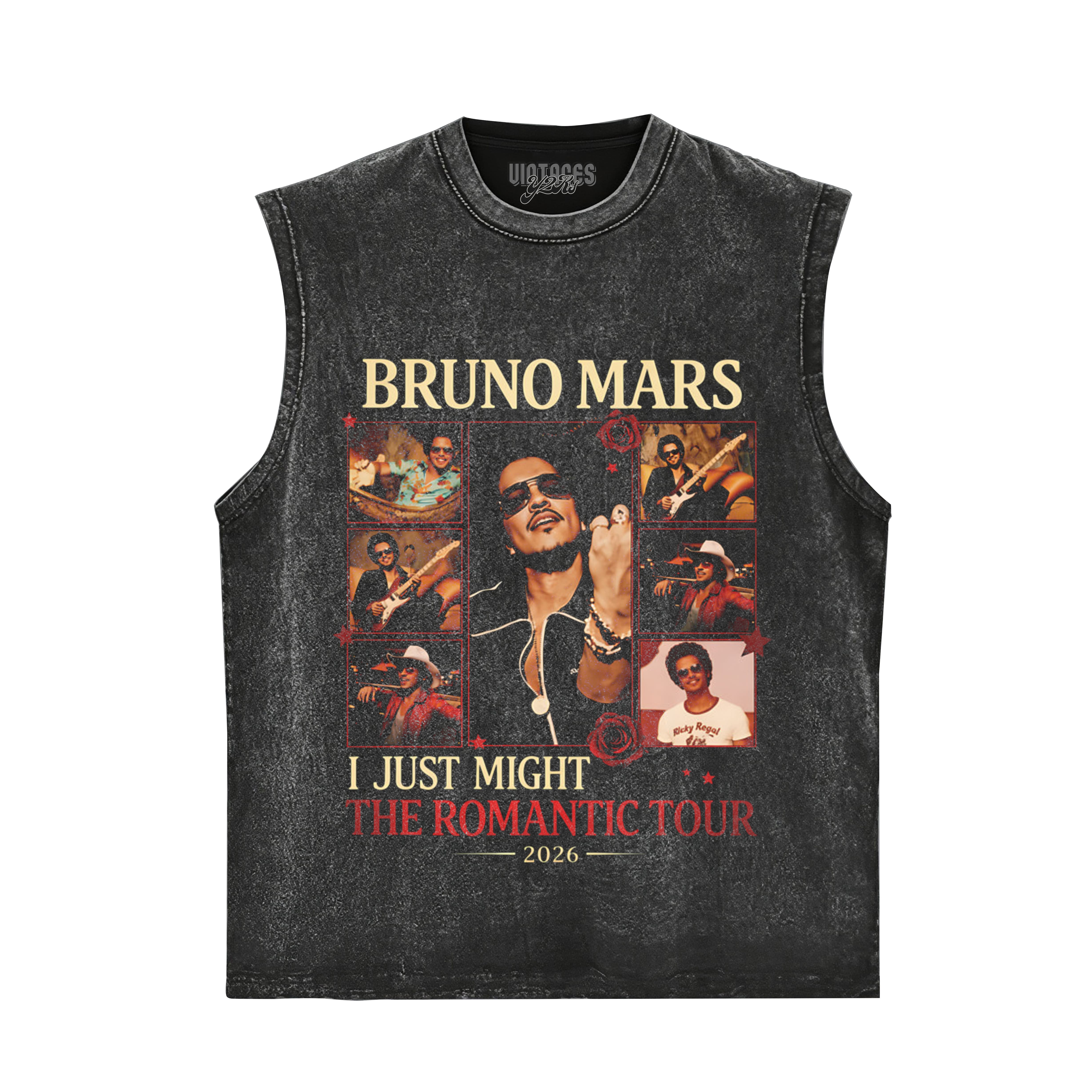 BRUNO MARS ROMANTIC TOUR VINTAGE TANK TOP & TEE & LONG SLEEVE & LAYERED LS & HOODIE