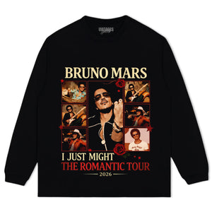 BRUNO MARS ROMANTIC TOUR VINTAGE TANK TOP & TEE & LONG SLEEVE & LAYERED LS & HOODIE