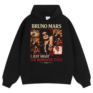 BRUNO MARS ROMANTIC TOUR VINTAGE TANK TOP & TEE & LONG SLEEVE & LAYERED LS & HOODIE
