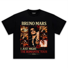 BRUNO MARS ROMANTIC TOUR VINTAGE TANK TOP & TEE & LONG SLEEVE & LAYERED LS & HOODIE