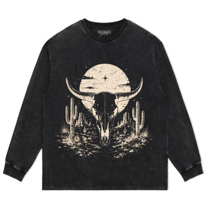 BULL SKULL WESTERN TANK TOP & TEE & LONG SLEEVE & LAYERED LS & HOODIE