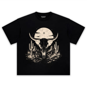 BULL SKULL WESTERN TANK TOP & TEE & LONG SLEEVE & LAYERED LS & HOODIE
