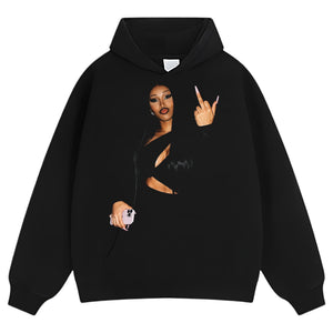 CARDI B MIDDLE FINGER MEME VINTAGE V2 TANK TOP & TEE & LONG SLEEVE & LAYERED LS & HOODIE