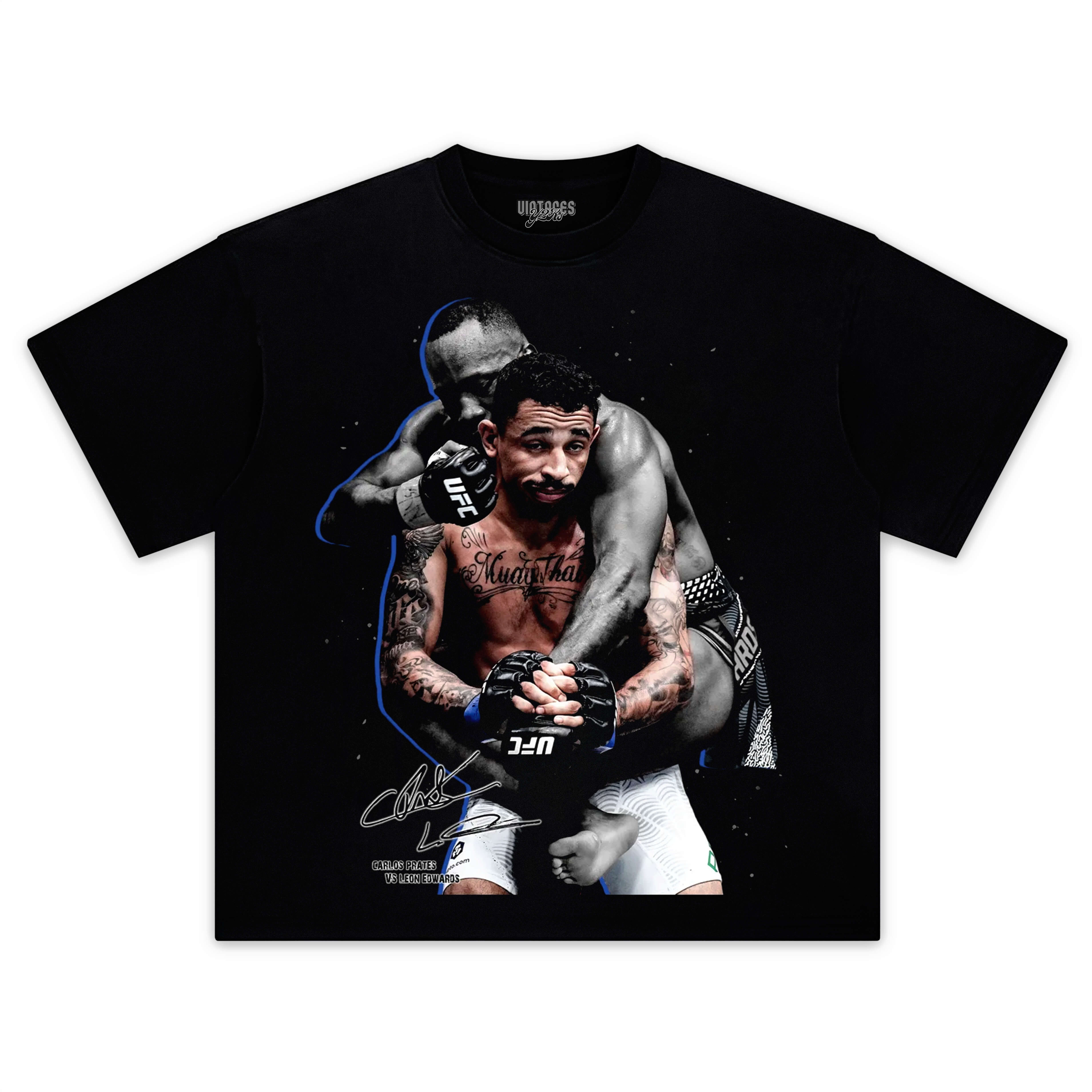 CARLOS PRATES VS LEON EDWARDS  V12 TEE & LS & HOODIE
