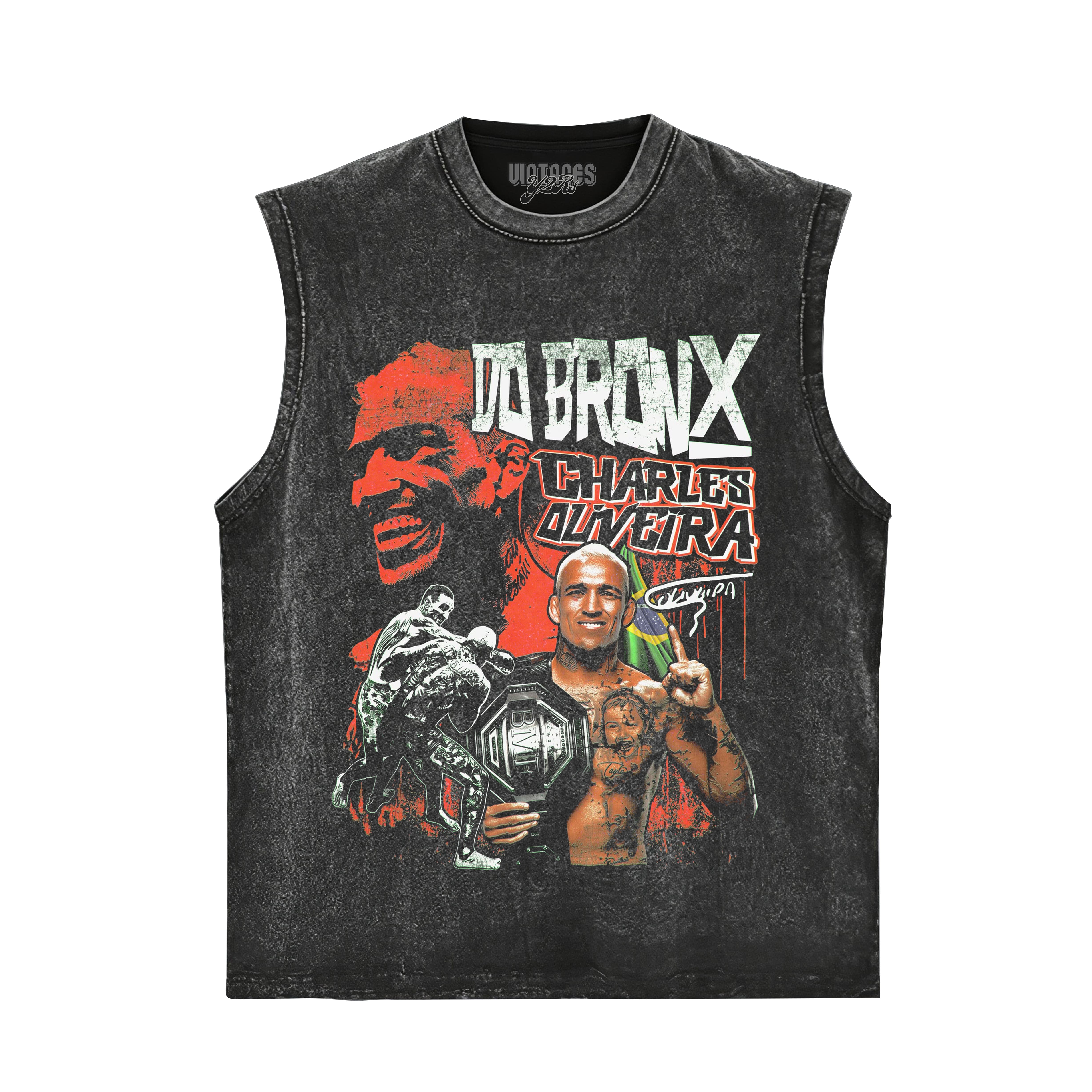 CHARLES OLIVEIRA 2026 V2 VINTAGE TANK TOP & TEE & LONG SLEEVE & LAYERED LS & HOODIE
