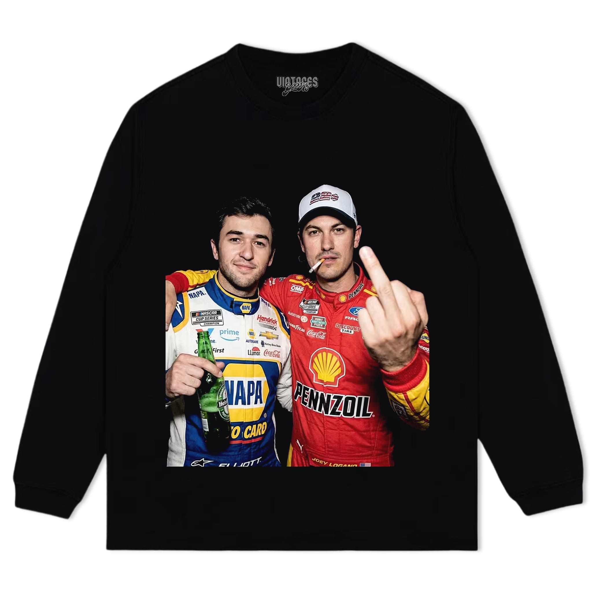 CHASE ELLIOTT & JOEY LOGANO V1 TANK TOP & TEE & LONG SLEEVE & LAYERED LS & HOODIE