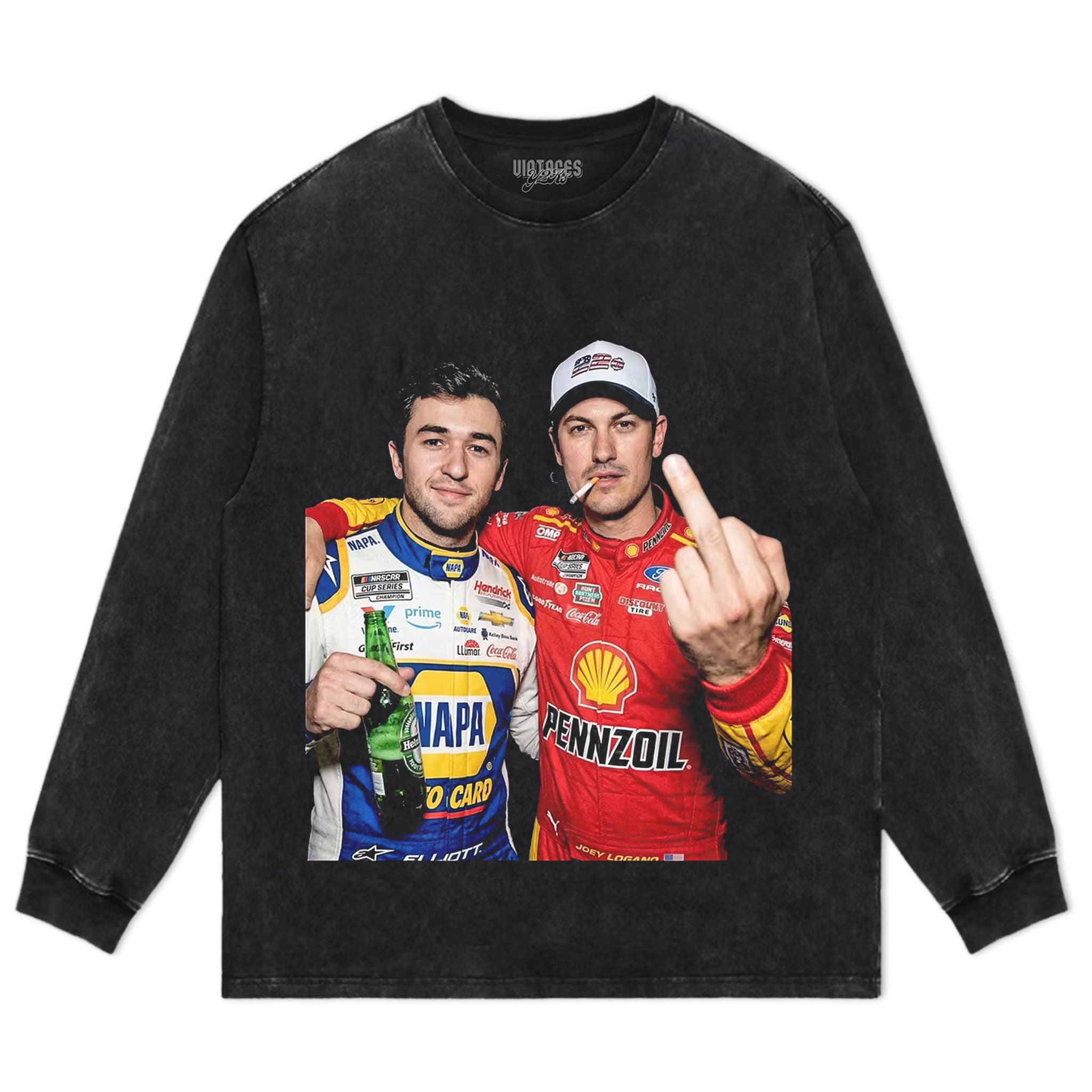 CHASE ELLIOTT & JOEY LOGANO V1 TANK TOP & TEE & LONG SLEEVE & LAYERED LS & HOODIE