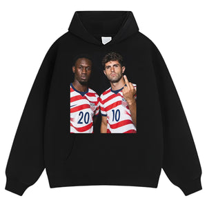 CHRISTIAN PULISIC & FOLARIN BALOGUN TANK TOP & TEE & LONG SLEEVE & LAYERED LS & HOODIE