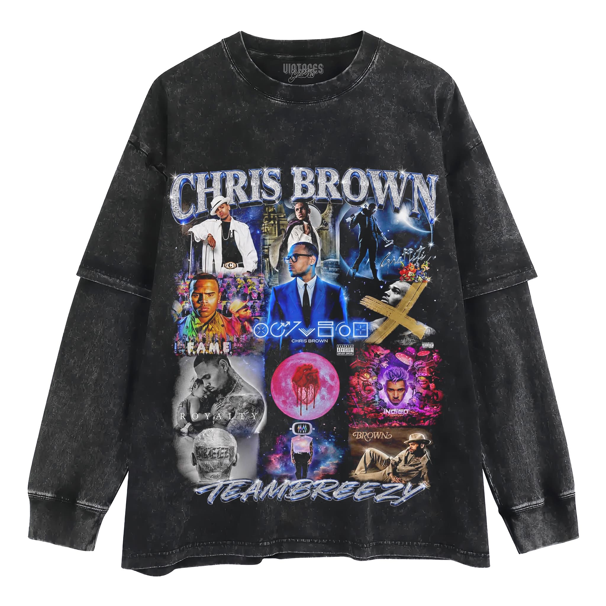 CHRIS BROWN - ALBUM TANK TOP & TEE & LONG SLEEVE & LAYERED LS & HOODIE