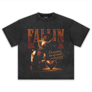 CHRIS BROWN & LEON THOMAS - FALLIN TANK TOP & TEE & LONG SLEEVE & LAYERED LS & HOODIE