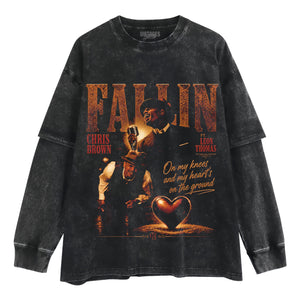 CHRIS BROWN & LEON THOMAS - FALLIN TANK TOP & TEE & LONG SLEEVE & LAYERED LS & HOODIE