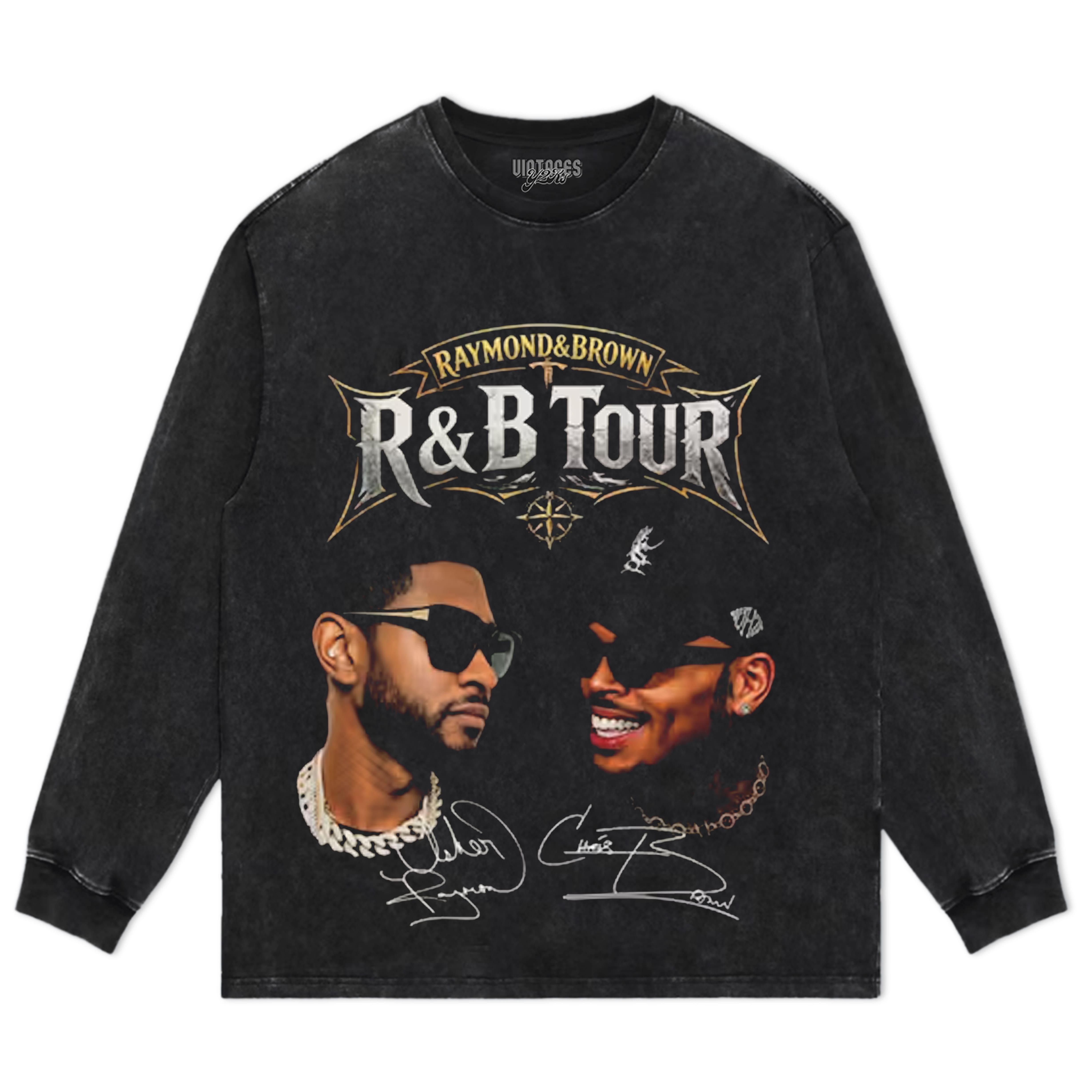 CHRIS BROWN & USHER THE R&B TOUR V3 TANK TOP & TEE & LONG SLEEVE & LAYERED LS & HOODIE