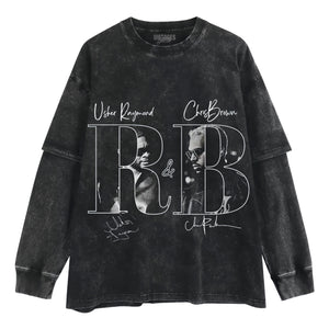 CHRIS BROWN & USHER THE R&B TOUR V4 TANK TOP & TEE & LONG SLEEVE & LAYERED LS & HOODIE