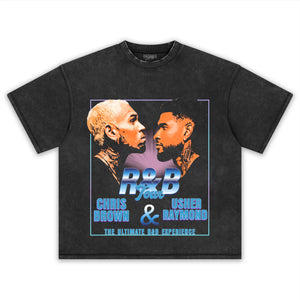 CHRIS BROWN & USHER THE R&B TOUR V5 TANK TOP & TEE & LONG SLEEVE & LAYERED LS & HOODIE