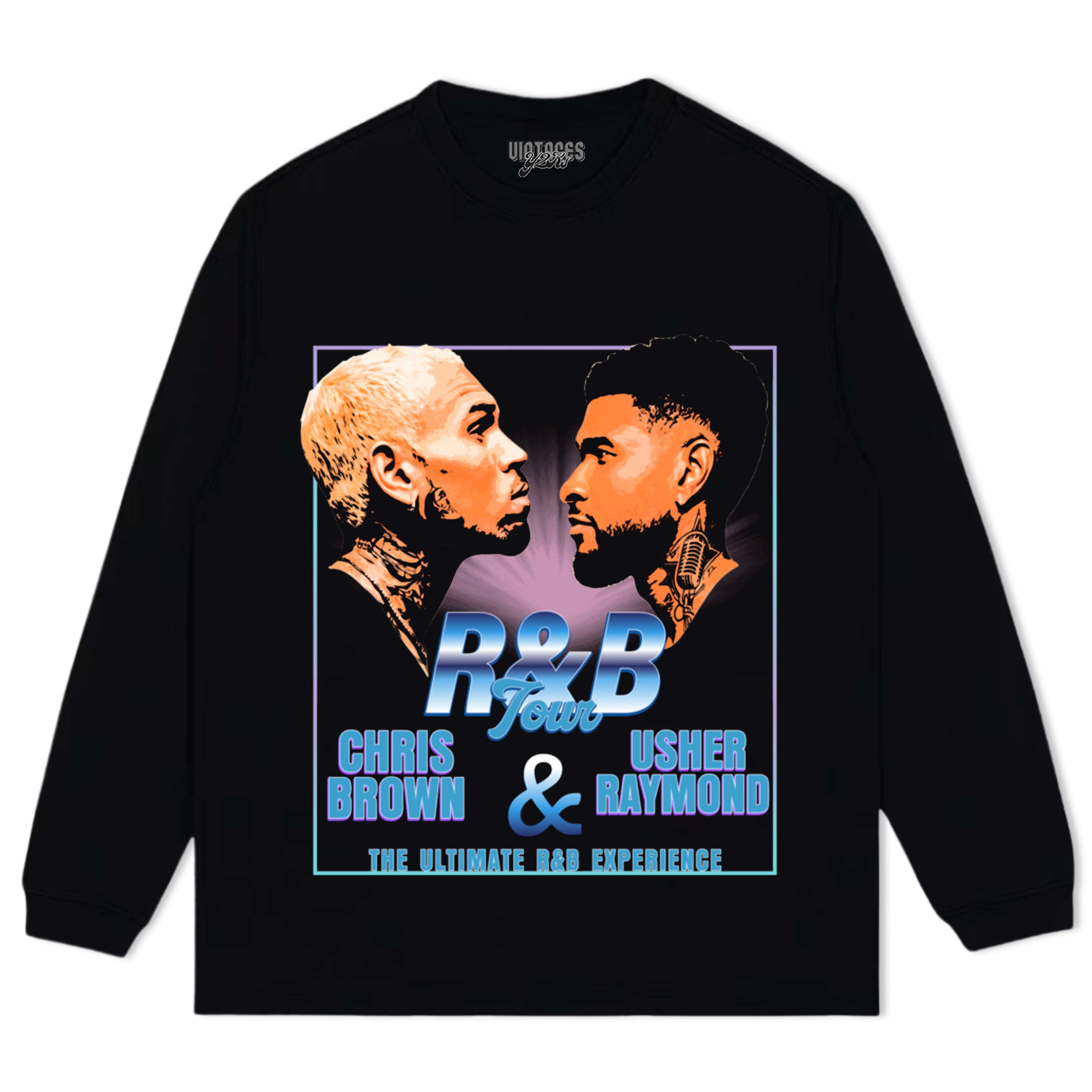 CHRIS BROWN & USHER THE R&B TOUR V5 TANK TOP & TEE & LONG SLEEVE & LAYERED LS & HOODIE