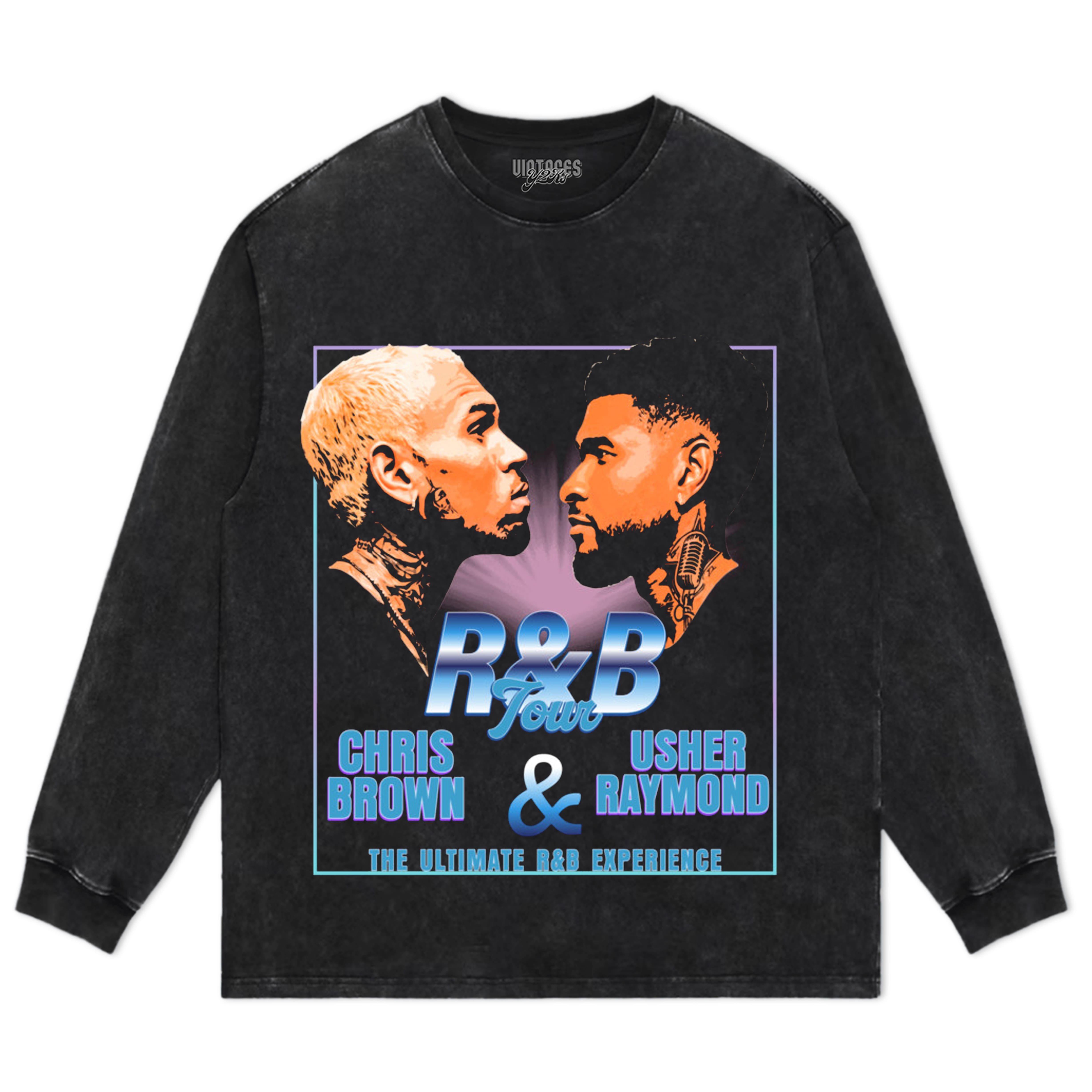 CHRIS BROWN & USHER THE R&B TOUR V5 TANK TOP & TEE & LONG SLEEVE & LAYERED LS & HOODIE