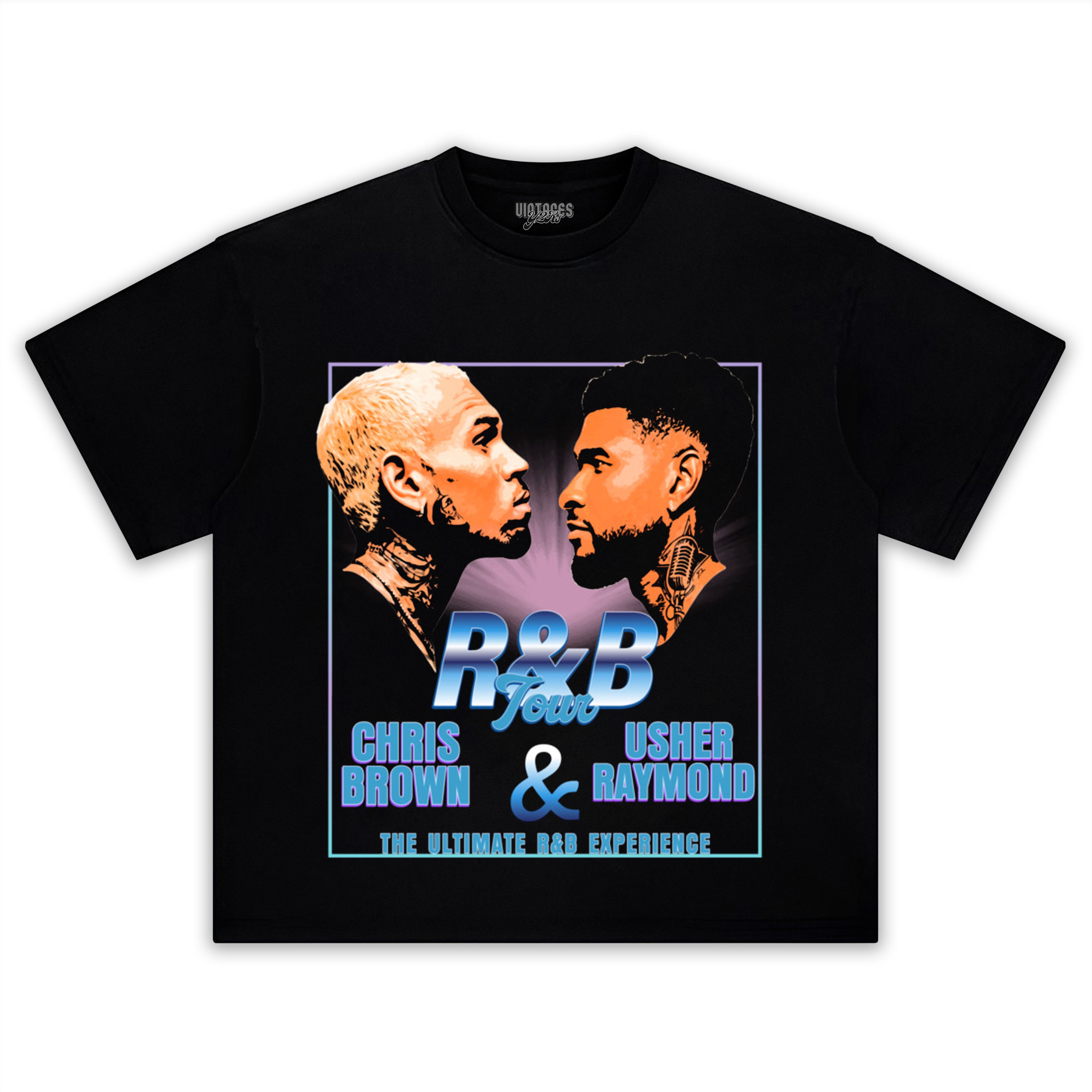 CHRIS BROWN & USHER THE R&B TOUR V5 TANK TOP & TEE & LONG SLEEVE & LAYERED LS & HOODIE