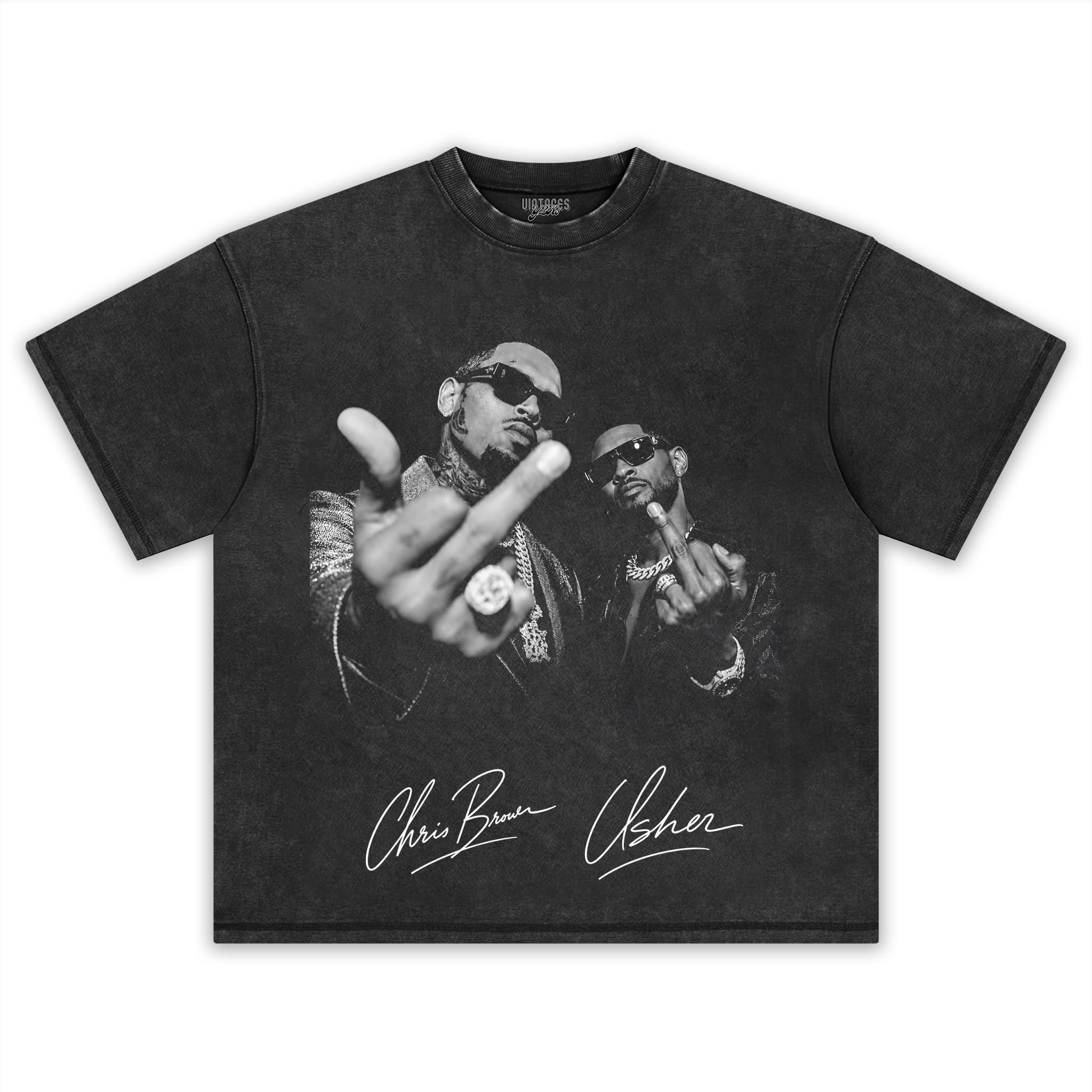 CHRIS BROWN & USHER V2 TANK TOP & TEE & LONG SLEEVE & LAYERED LS & HOODIE