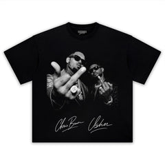 CHRIS BROWN & USHER V2 TANK TOP & TEE & LONG SLEEVE & LAYERED LS & HOODIE