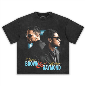 CHRIS BROWN & USHER V5 VITAGE TANK TOP & TEE & LONG SLEEVE & LAYERED LS & HOODIE