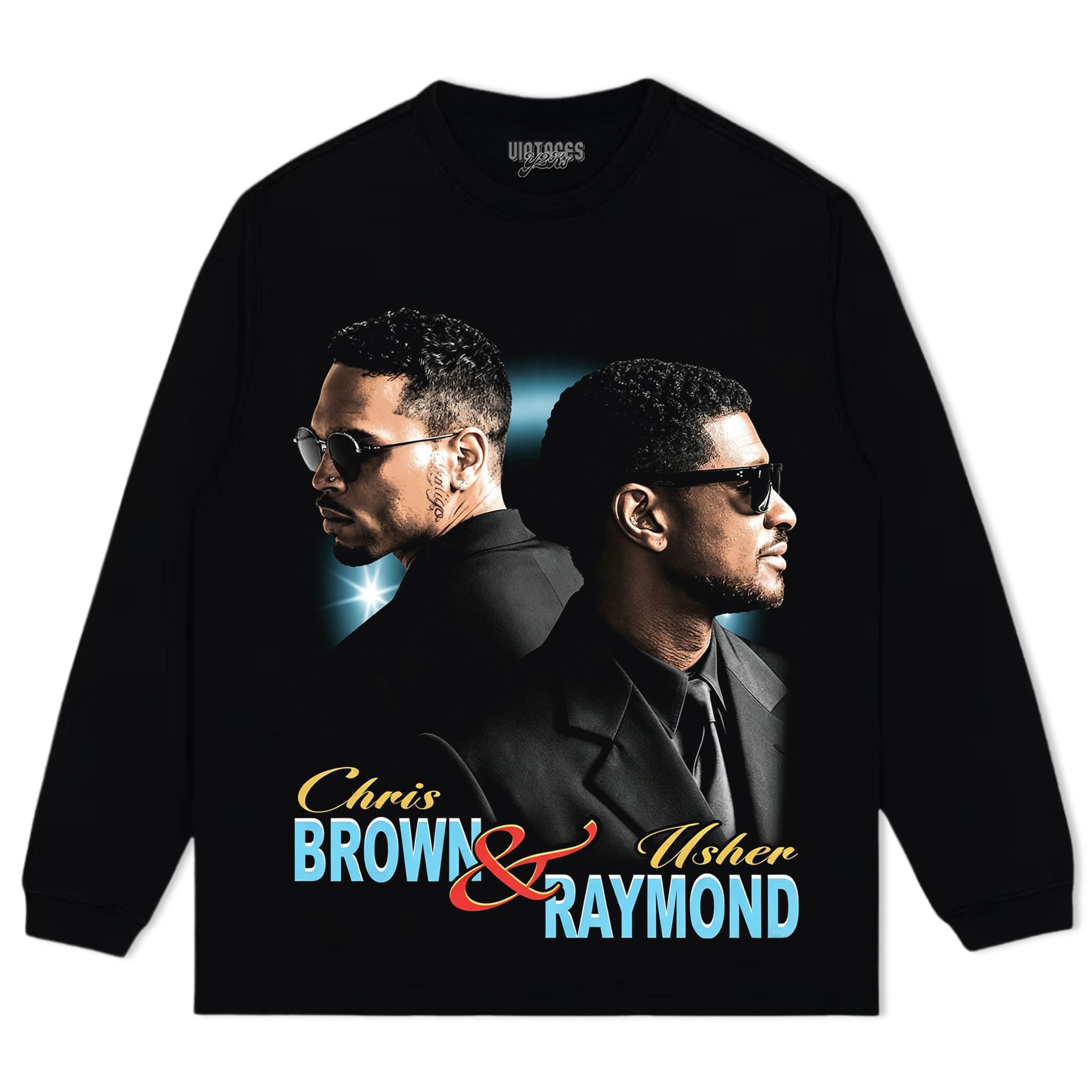 CHRIS BROWN & USHER V5 VITAGE TANK TOP & TEE & LONG SLEEVE & LAYERED LS & HOODIE