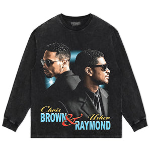 CHRIS BROWN & USHER V5 VITAGE TANK TOP & TEE & LONG SLEEVE & LAYERED LS & HOODIE