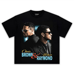 CHRIS BROWN & USHER V5 VITAGE TANK TOP & TEE & LONG SLEEVE & LAYERED LS & HOODIE