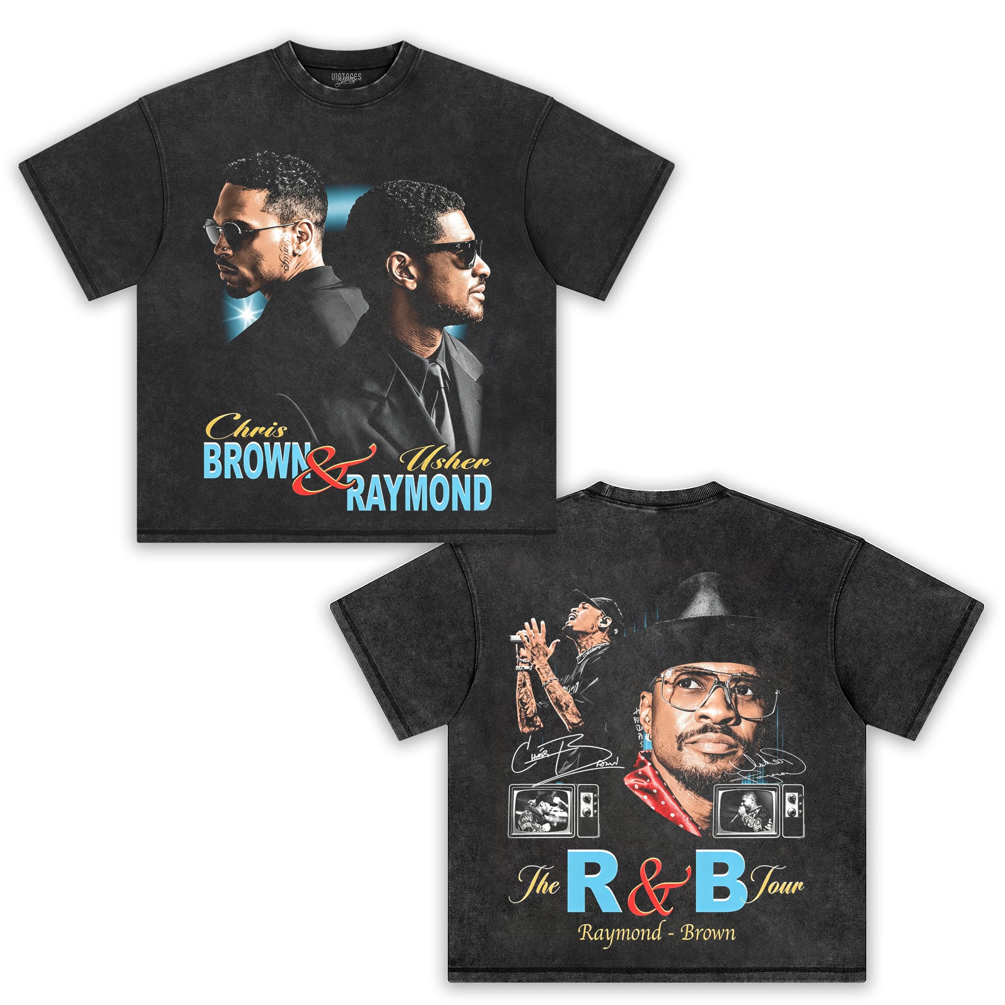 CHRIS BROWN & USHER V6 TANK TOP & TEE
