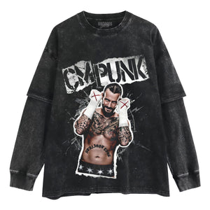 CM PUNK BEST IN THE WORLD WWE PRO WRESTLING TANK TOP & TEE & LONG SLEEVE & LAYERED LS & HOODIE