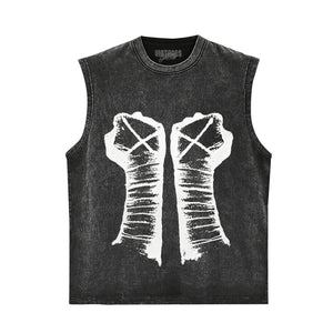CM PUNK FISTS TANK TOP & TEE & LONG SLEEVE & LAYERED LS & HOODIE